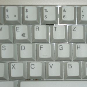 Tastatur nach der Reinigung